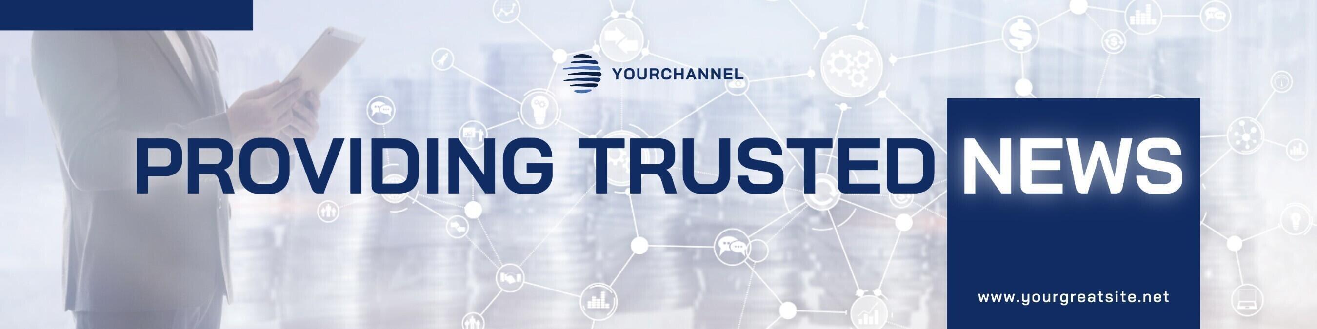 News Channel Linkedin Banner template