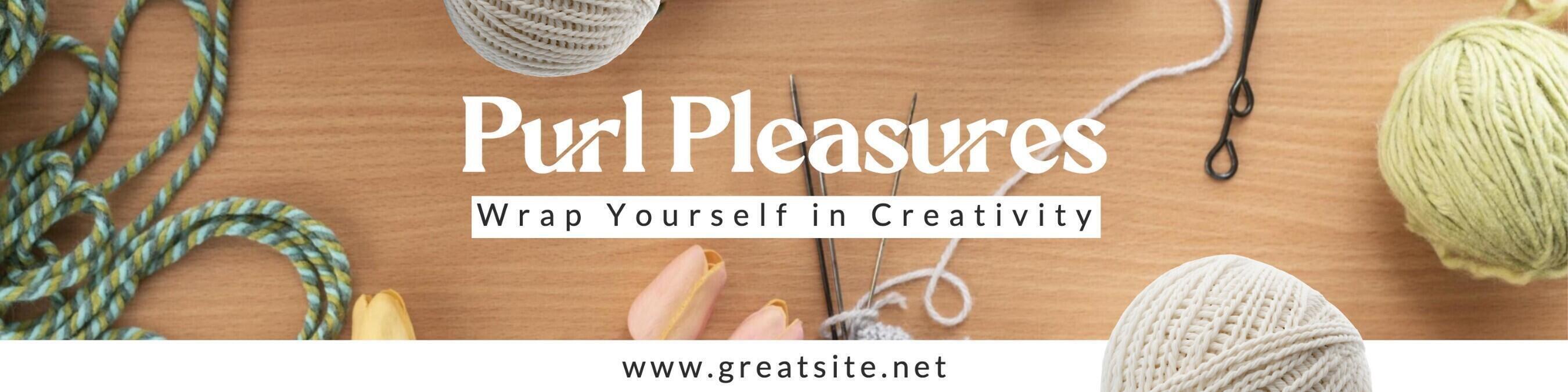 Knitting Hobby LinkedIn Banner template