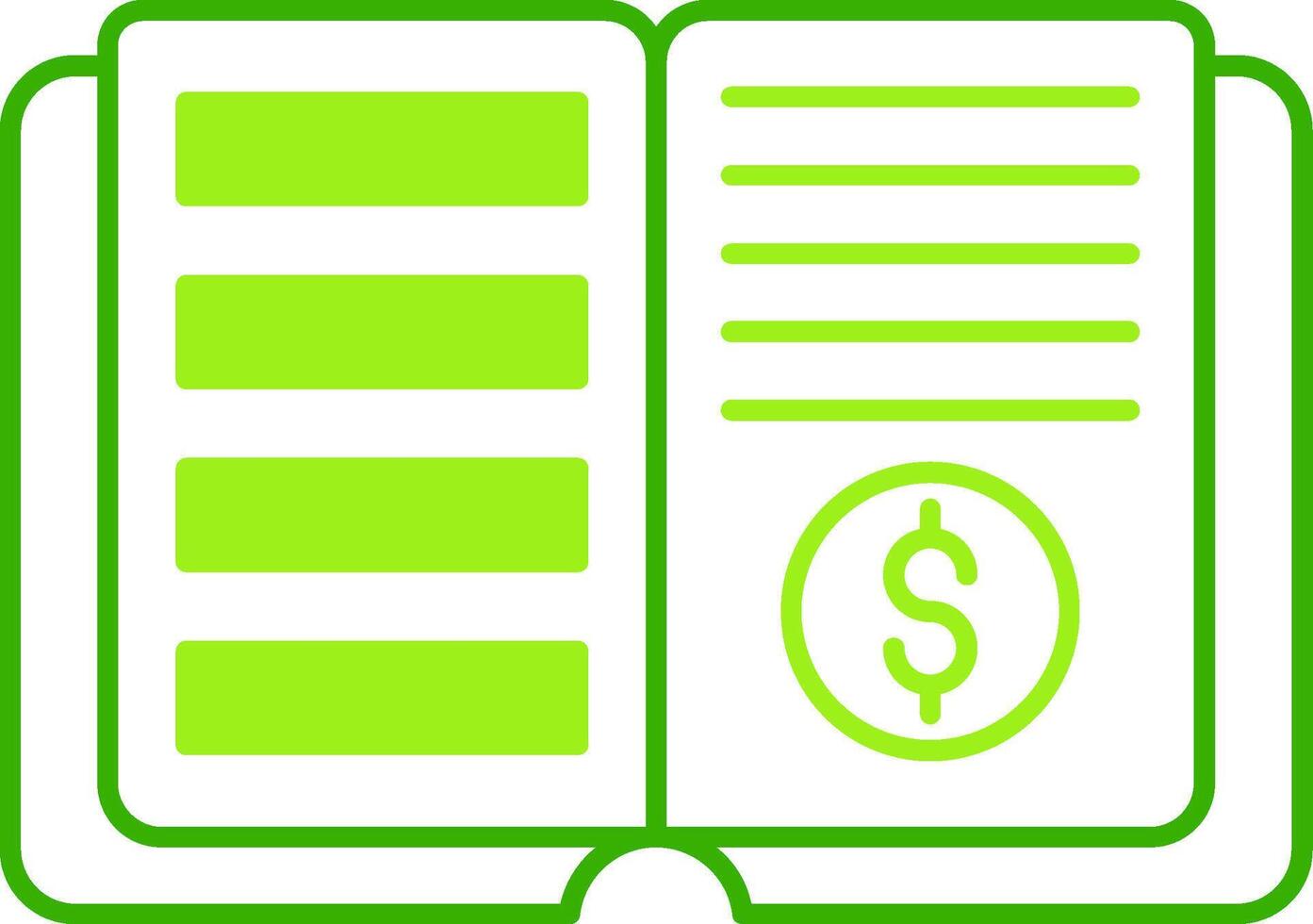 Ledger Green Tone Icon vector