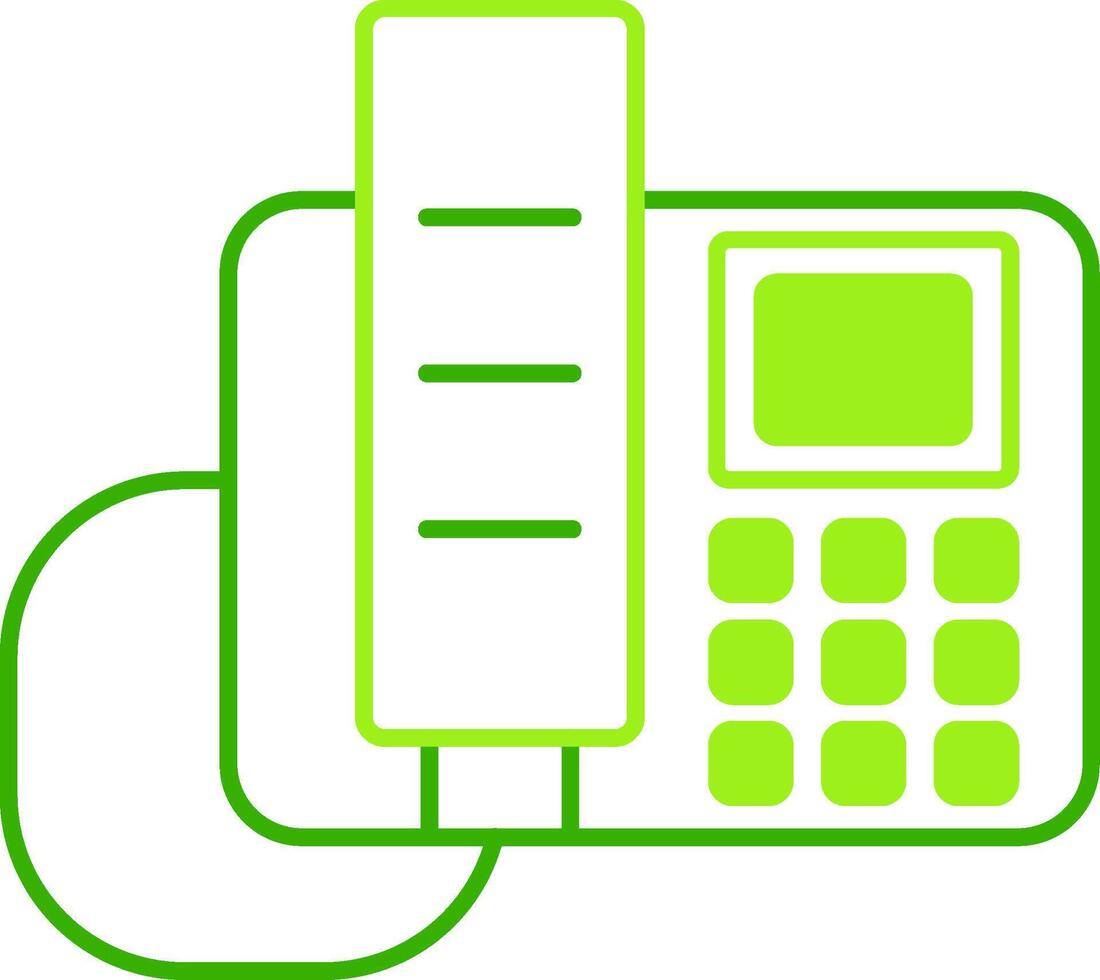 LandGreen Tone Phone Green Tone Icon vector