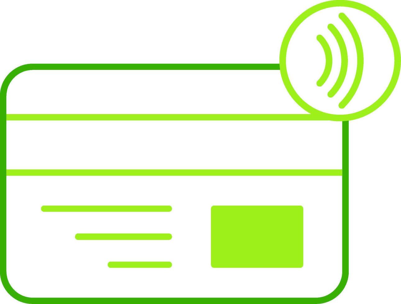 Nfc Payment Green Tone Icon vector