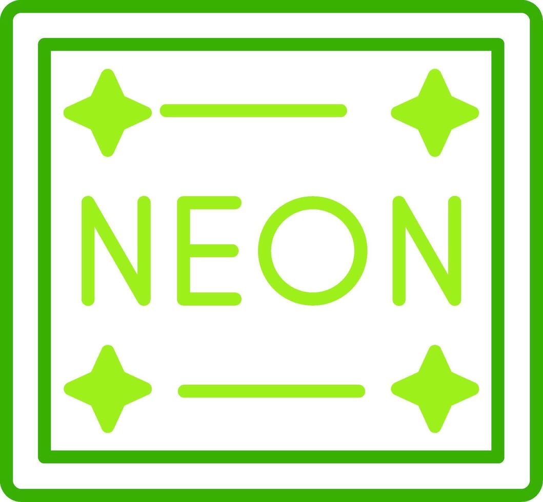 Neon Green Tone Icon vector