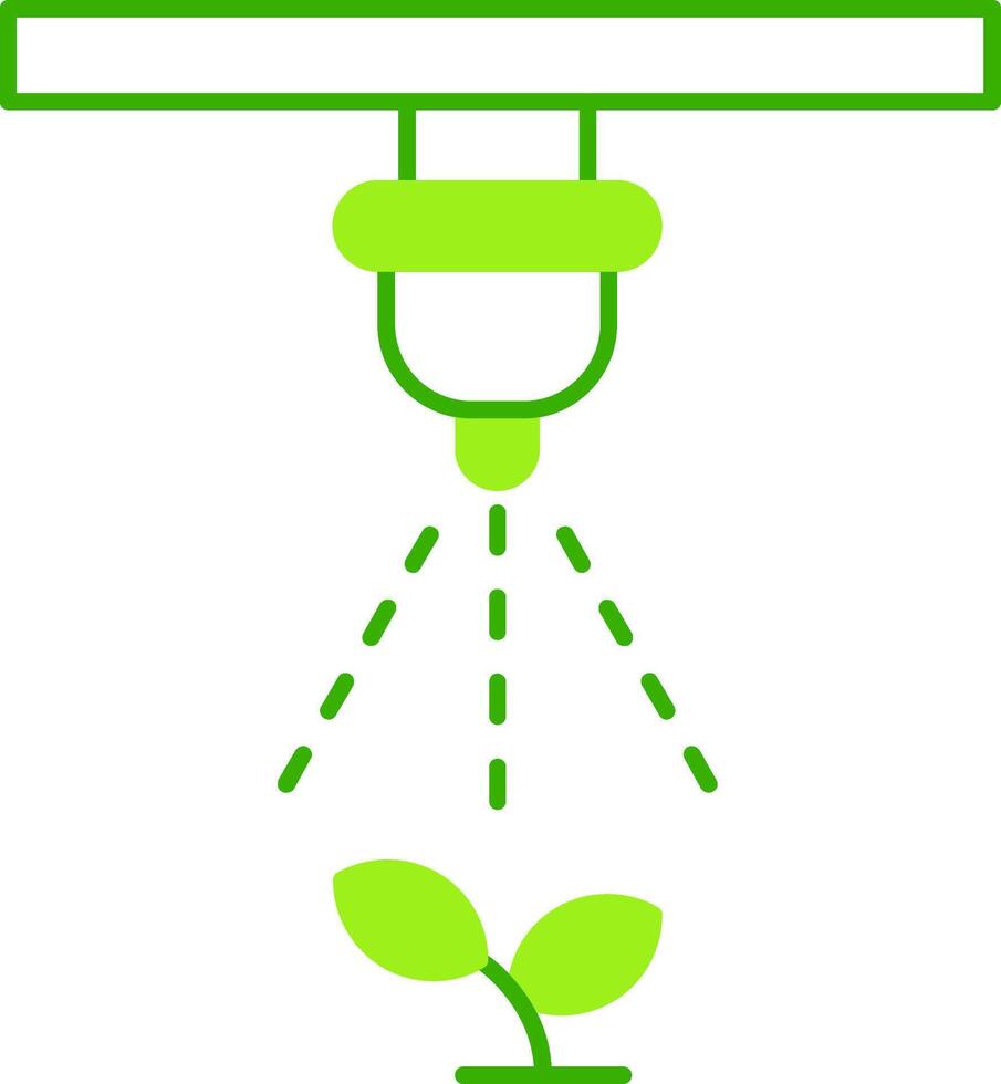 Drip Irrigation Green Tone Icon vector