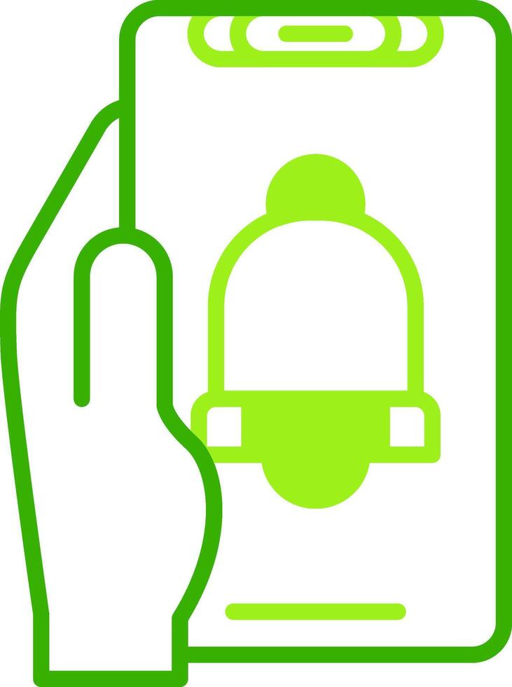 Notification Green Tone Icon vector