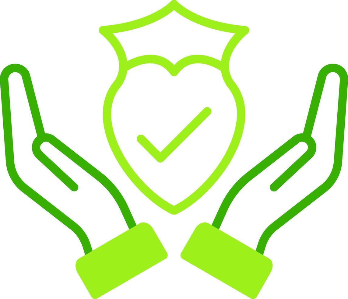 Trust Green Tone Icon vector