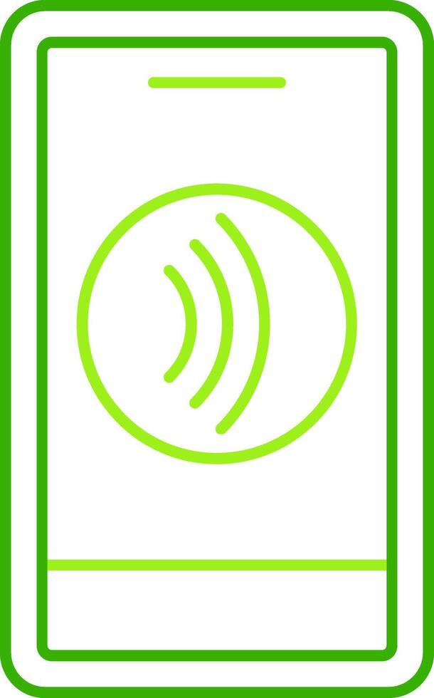 Tap To Pay Green Tone Icon vector