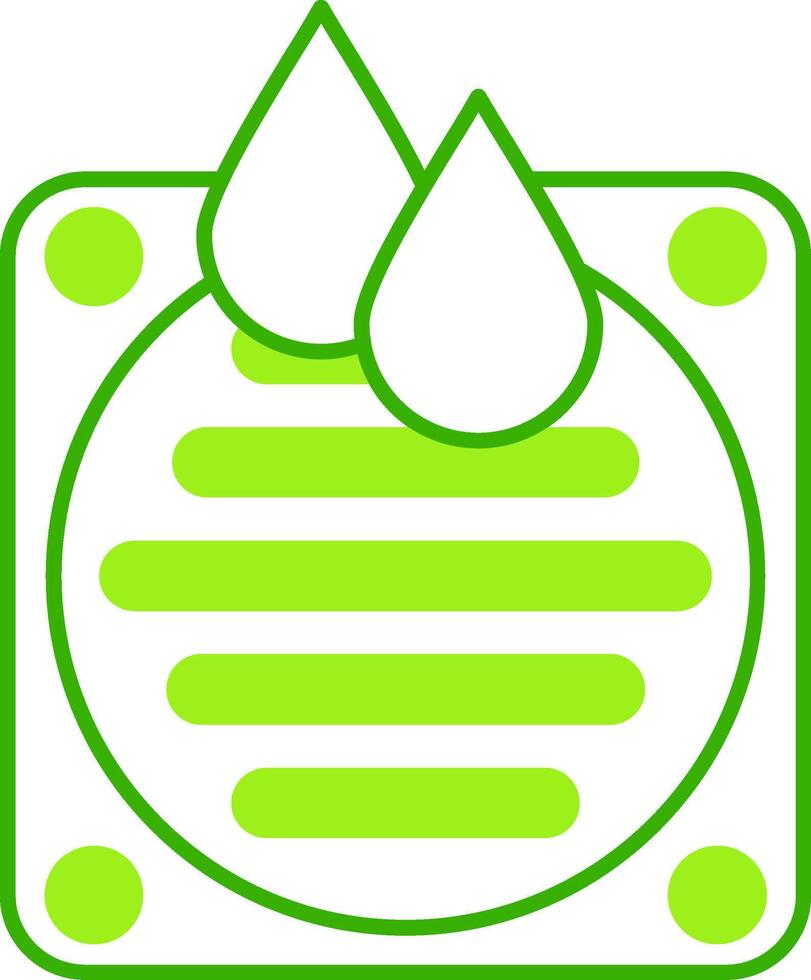 Drainage Green Tone Icon vector