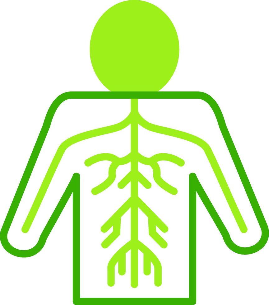 Nerves Green Tone Icon vector