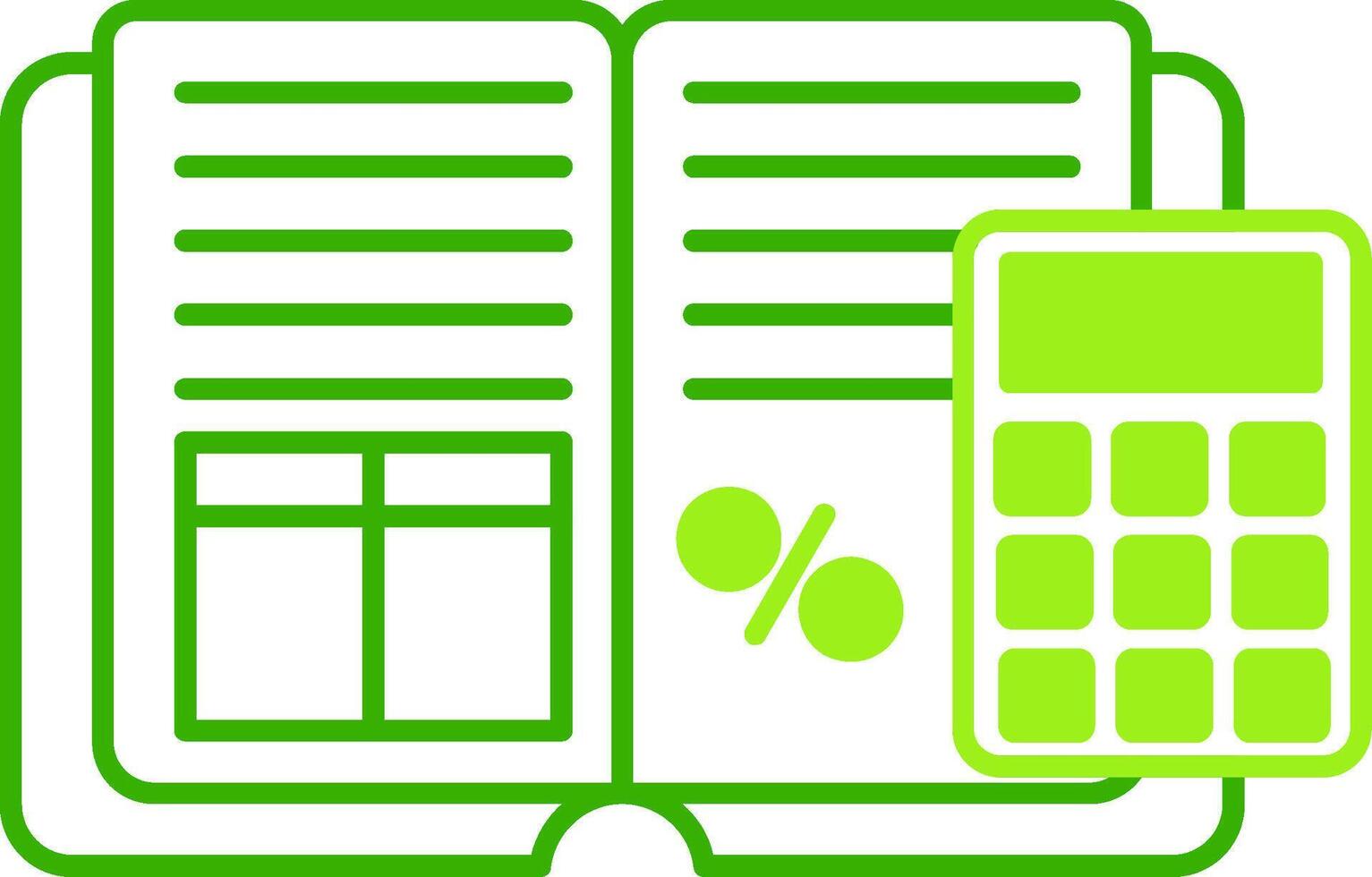 Profit Division Green Tone Icon vector