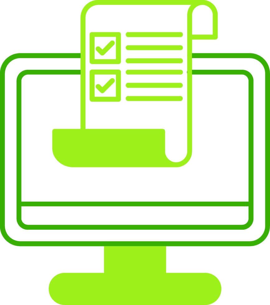 Brief Green Tone Icon vector