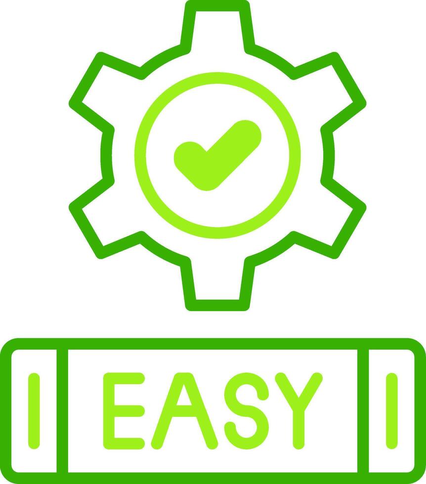 Easy Green Tone Icon vector