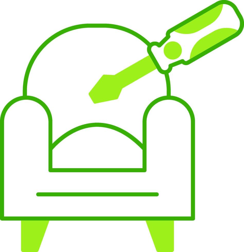 Furninter Repair Green Tone Icon vector