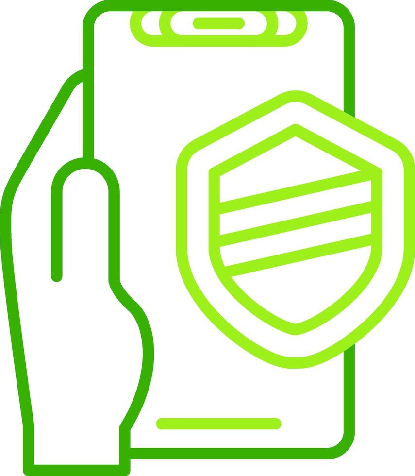 Security Green Tone Icon vector