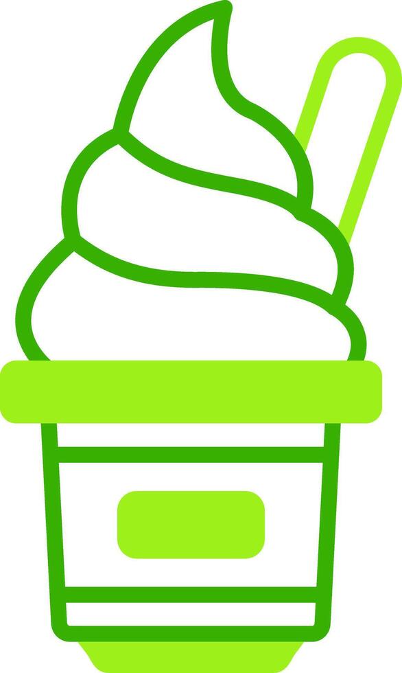 Ice Cold Green Tone Icon vector