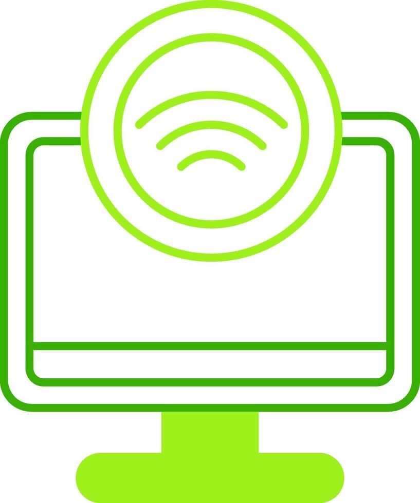 Internet Access Green Tone Icon vector