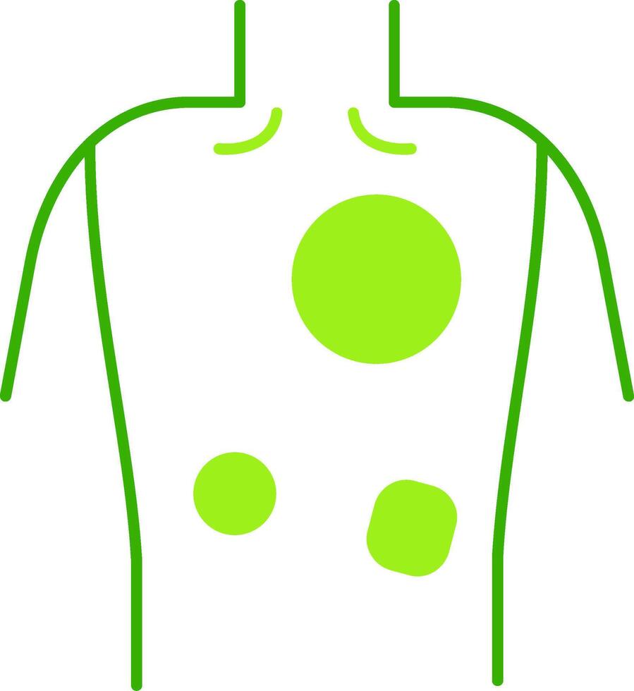 Eczema Green Tone Icon vector