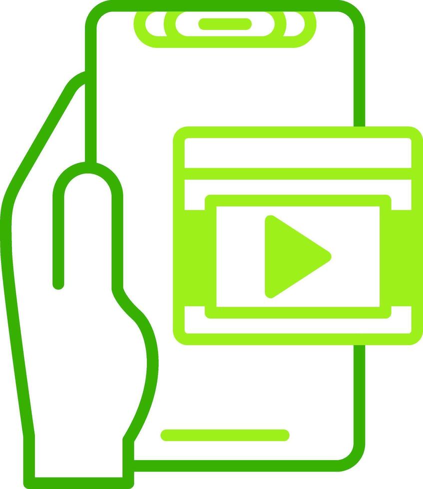 Carousel Green Tone Icon vector