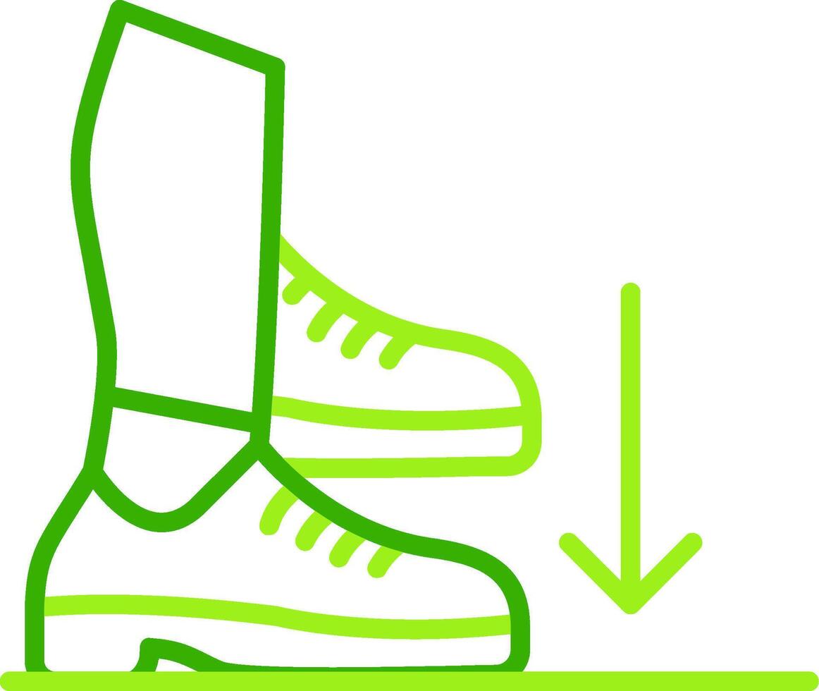 Stamp Green Tone Icon vector