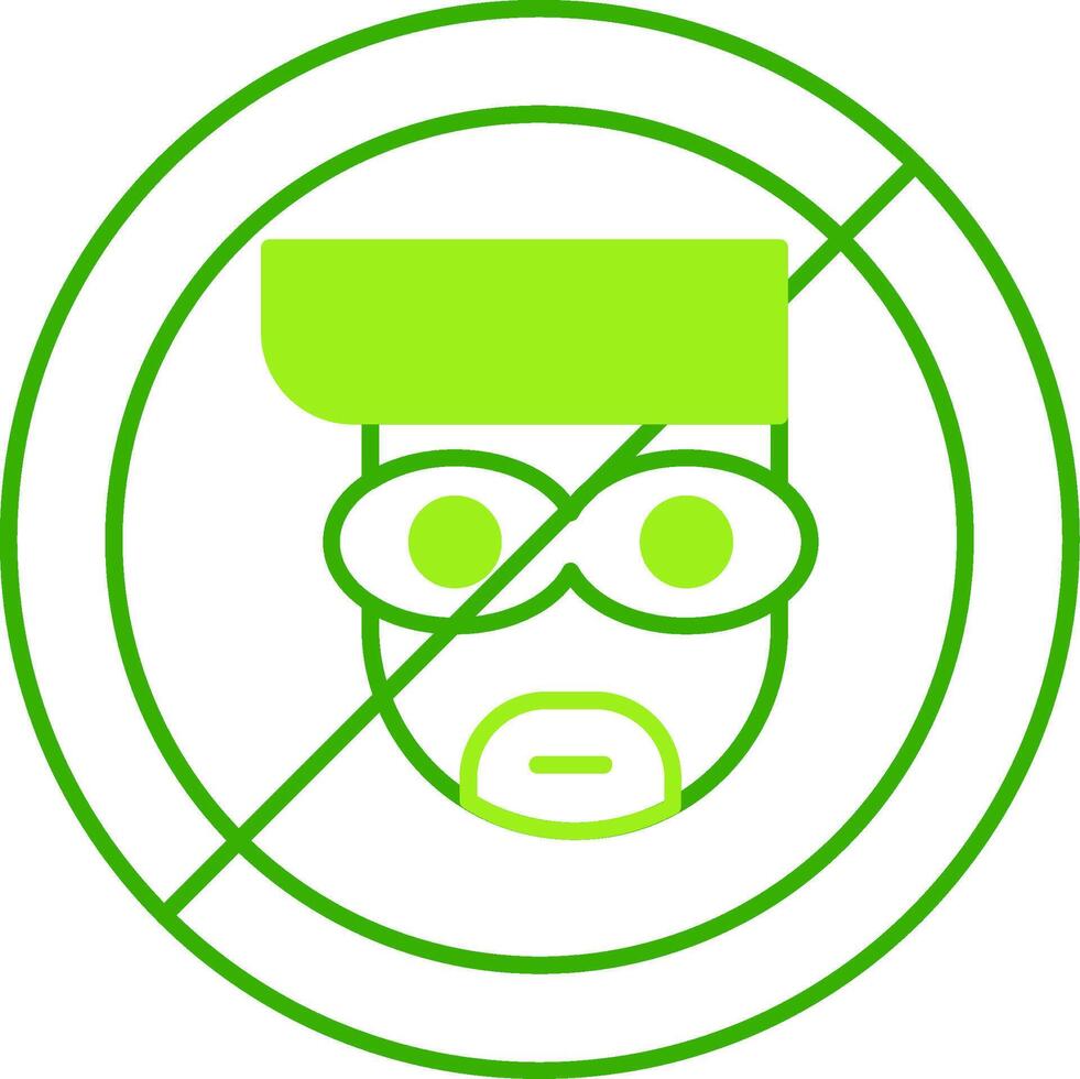 Anti Theft Green Tone Icon vector