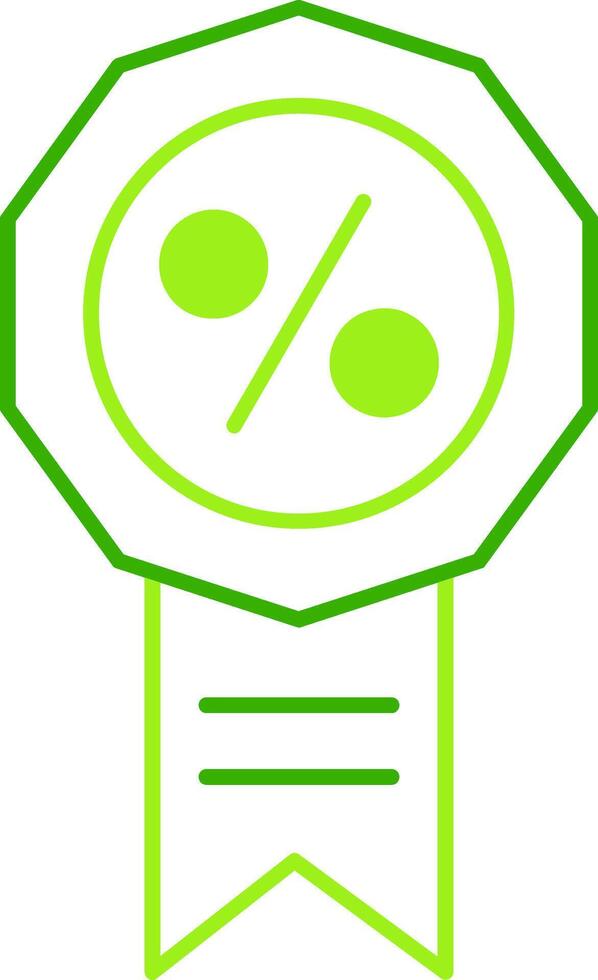 Badge Green Tone Icon vector