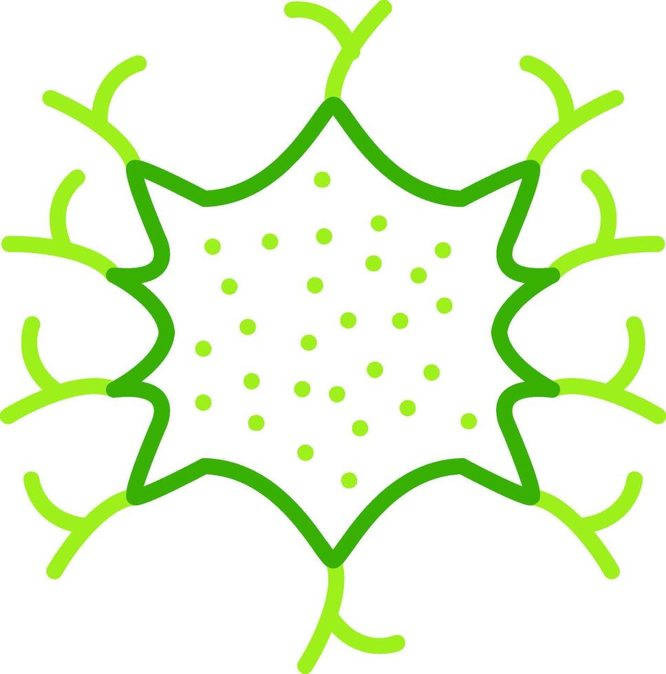 Microglia Green Tone Icon vector