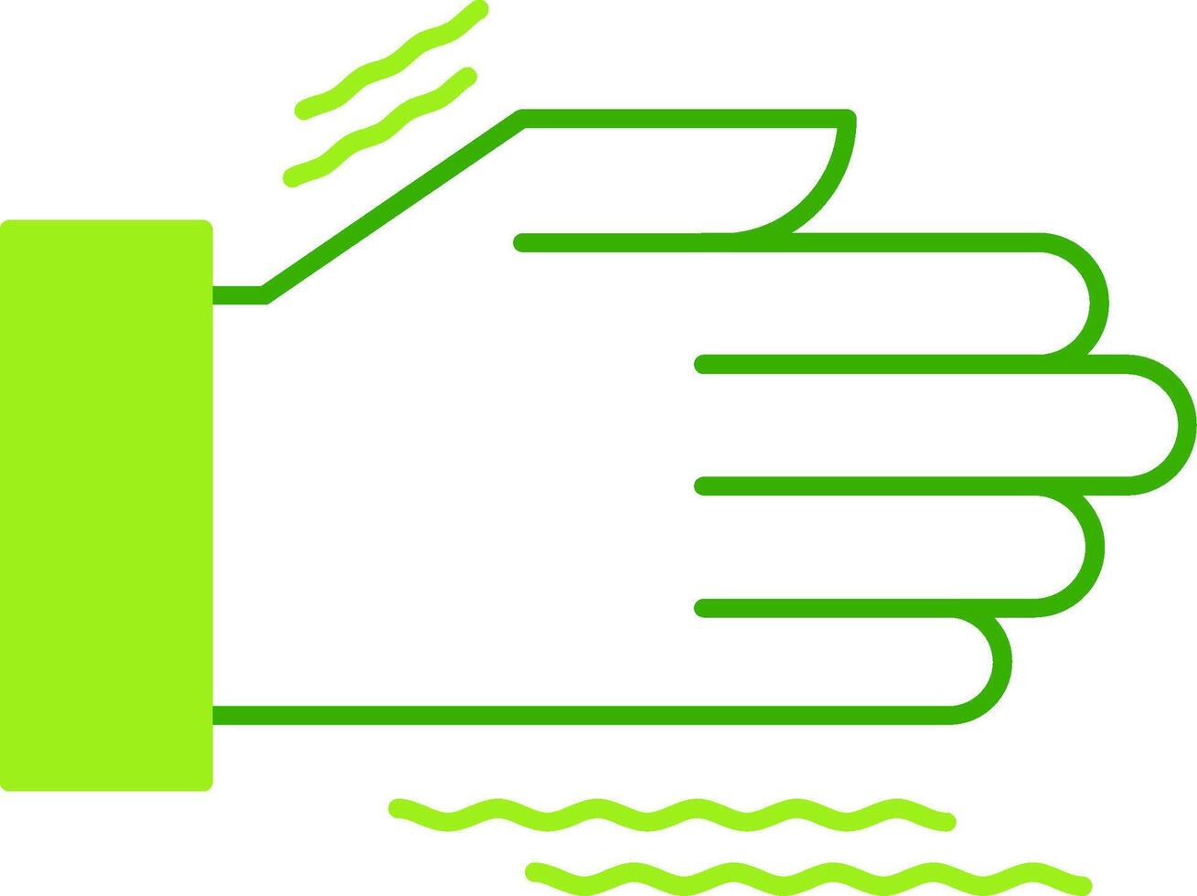 Tremor Green Tone Icon vector