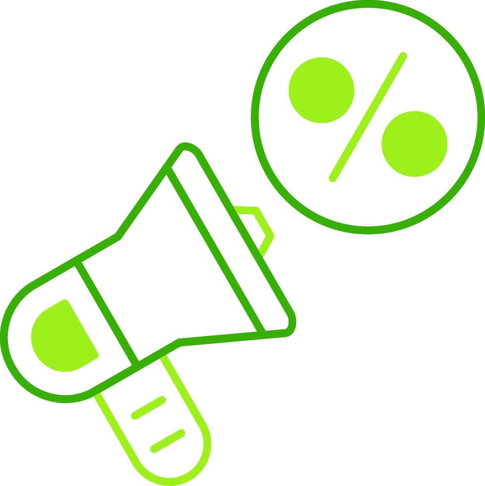 Promotion Green Tone Icon vector