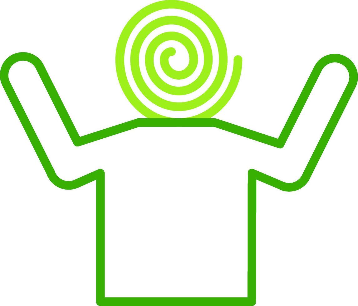 Hallucination Green Tone Icon vector