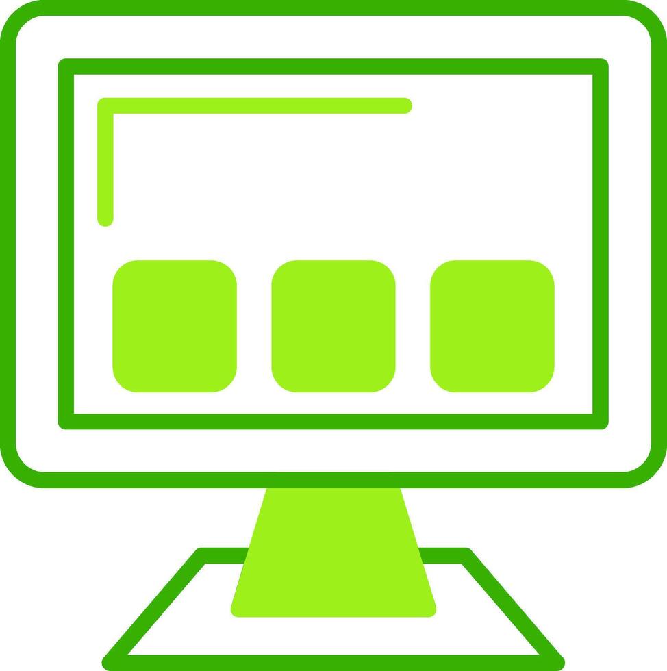 Apps Green Tone Icon vector