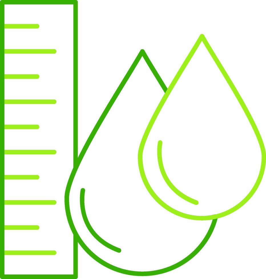 Water Level Green Tone Icon vector