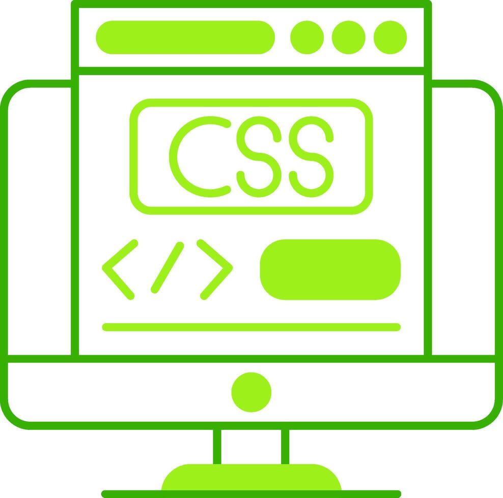 Css Green Tone Icon vector