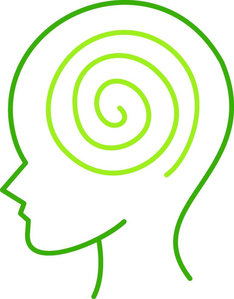 Hallucination Green Tone Icon vector