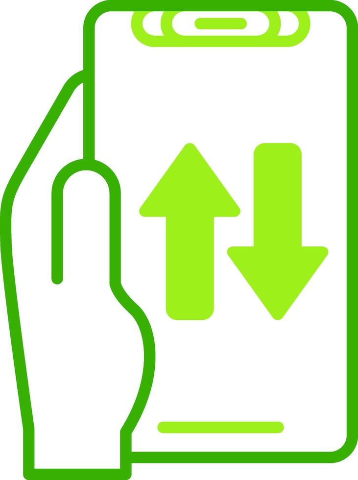 Sharing Green Tone Icon vector