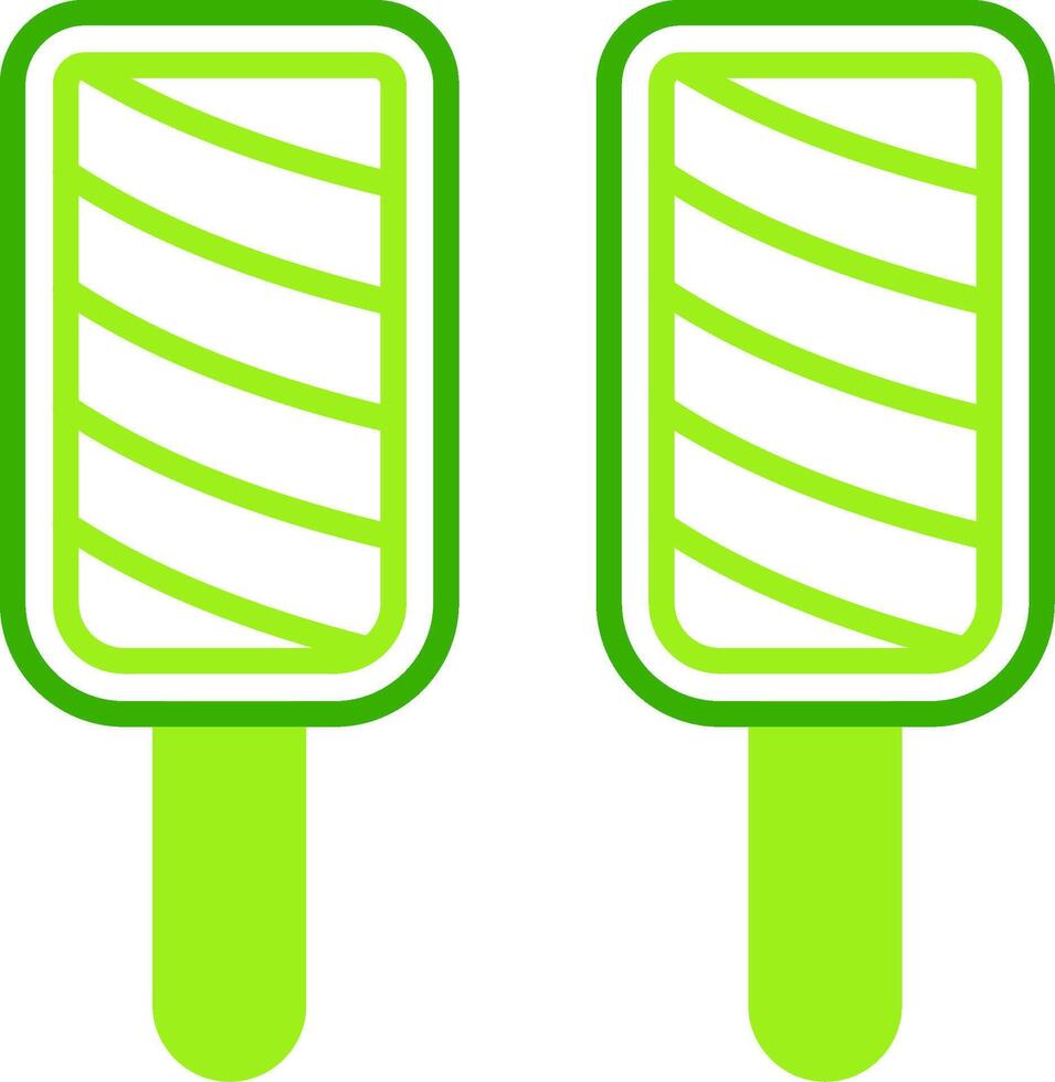 Popsicle Green Tone Icon vector