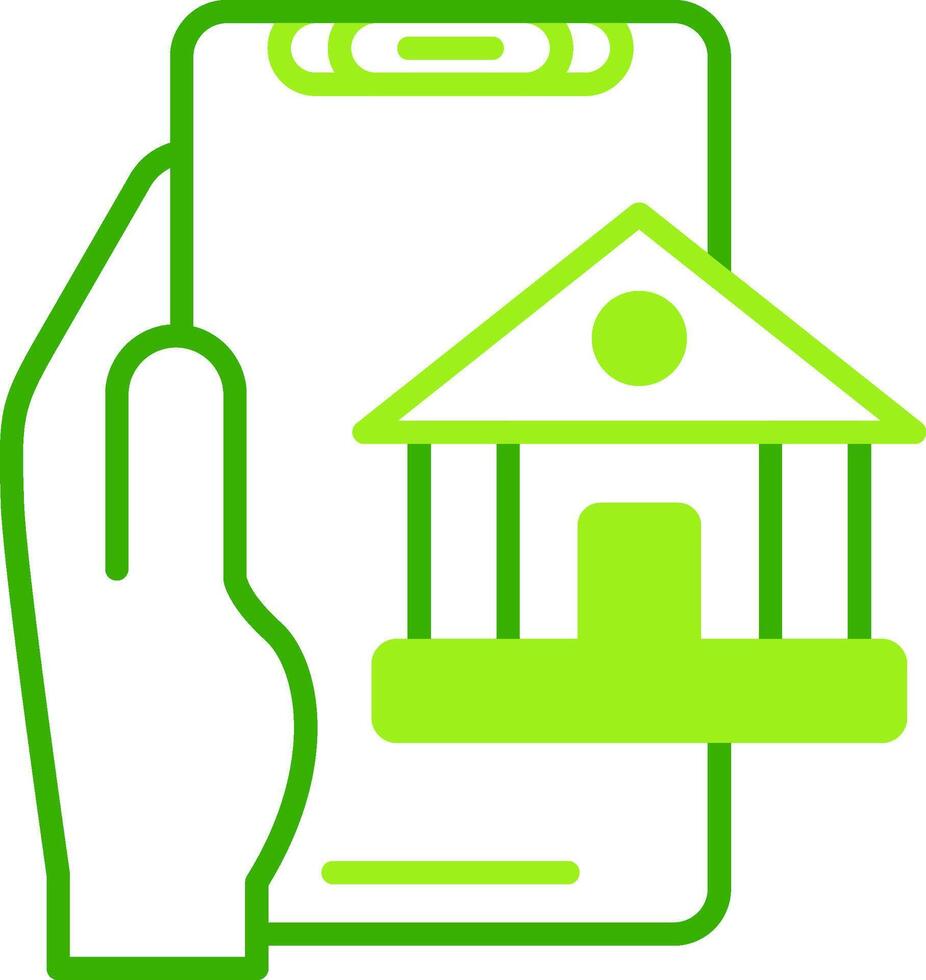 Banking Green Tone Icon vector