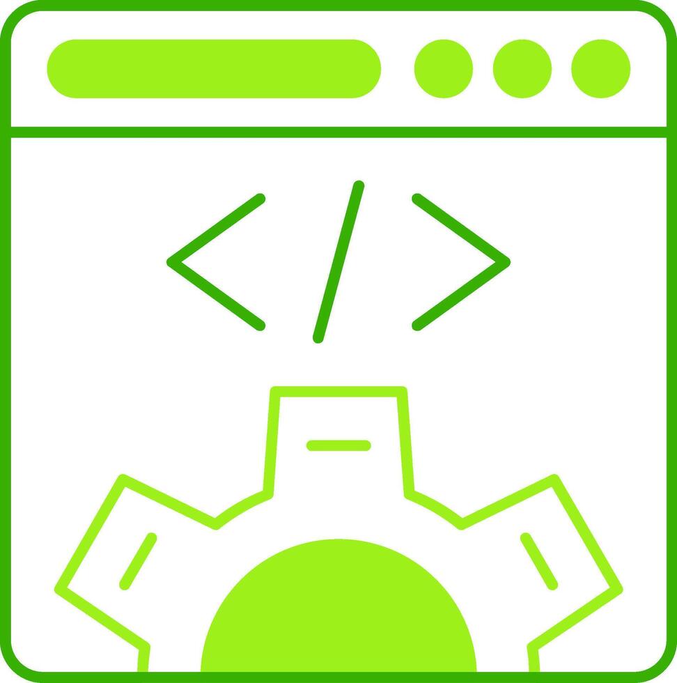 Web Design Green Tone Icon vector