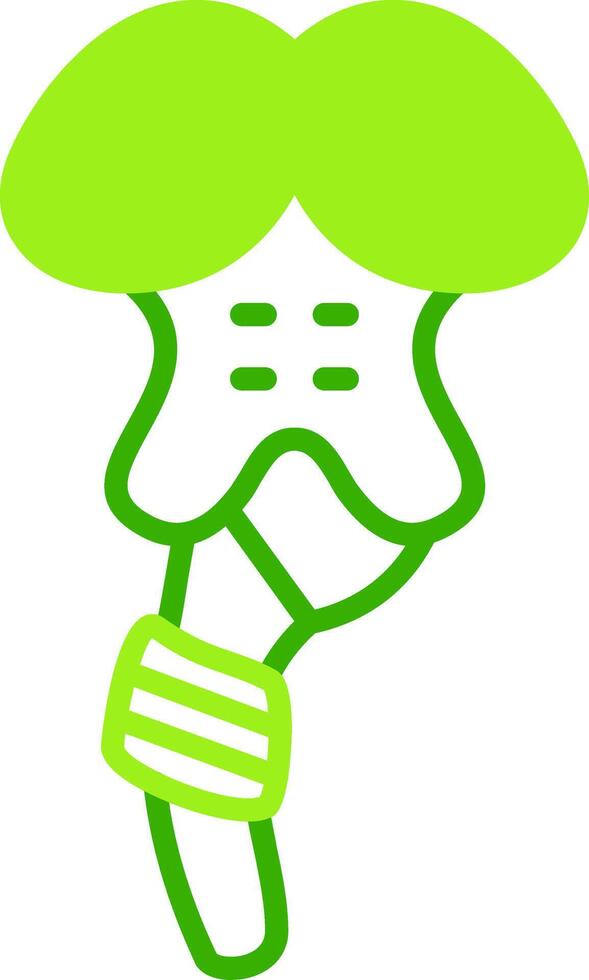 Brainstem Green Tone Icon vector