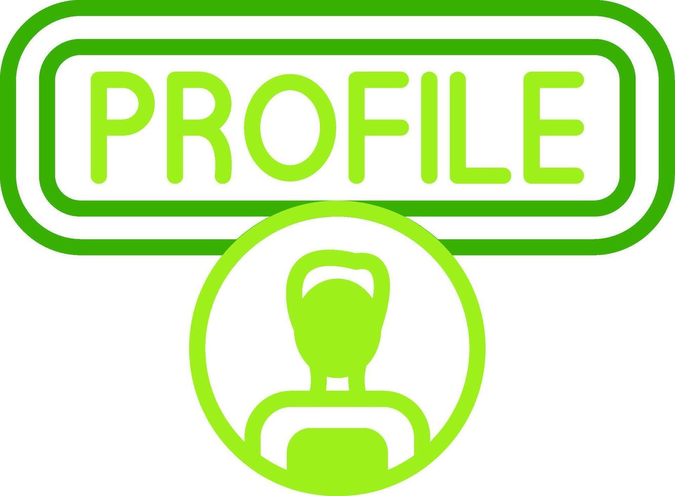 User Profile Green Tone Icon vector