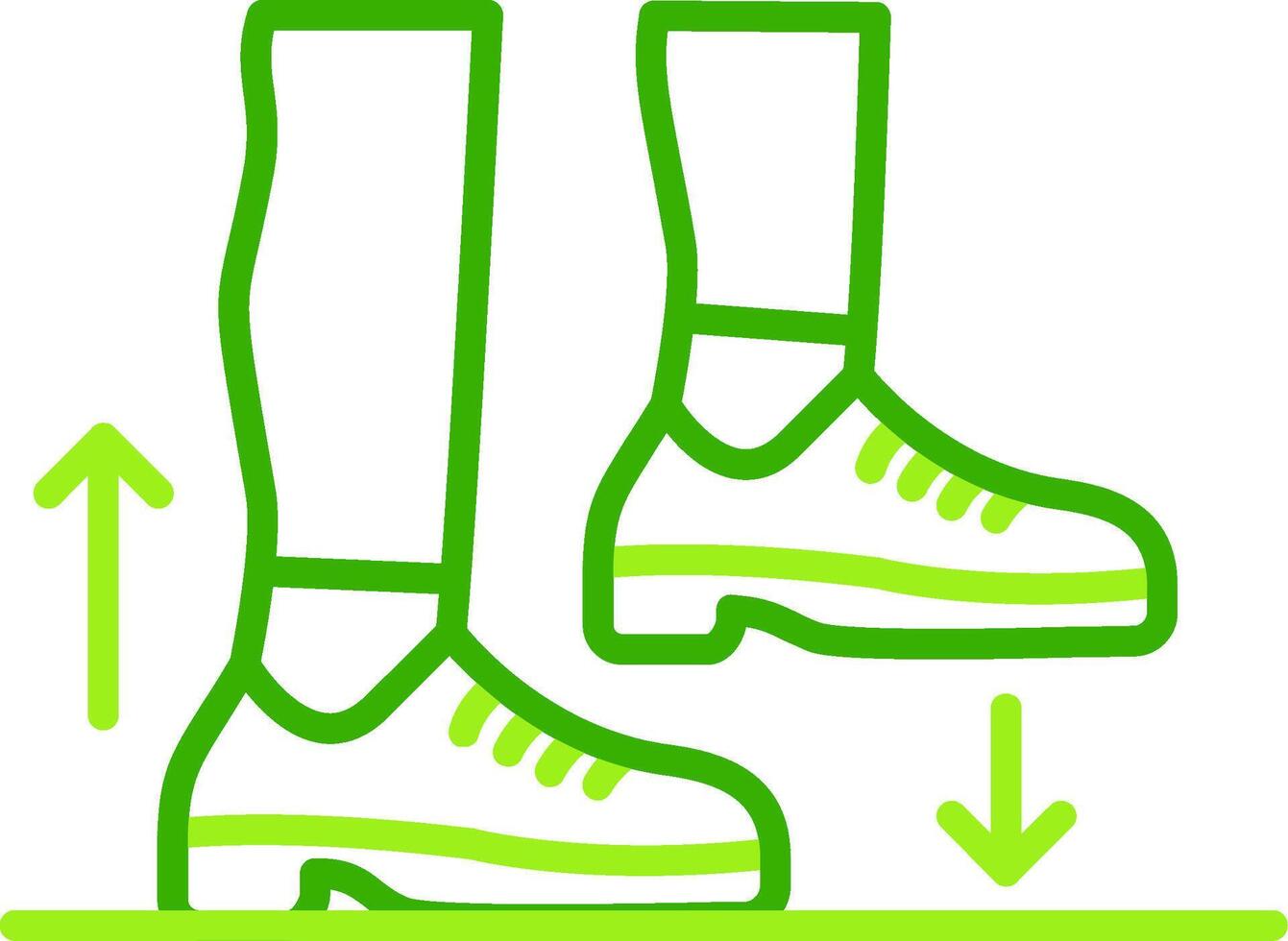 Step Green Tone Icon vector