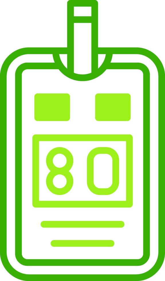 Glucose Meter Green Tone Icon vector