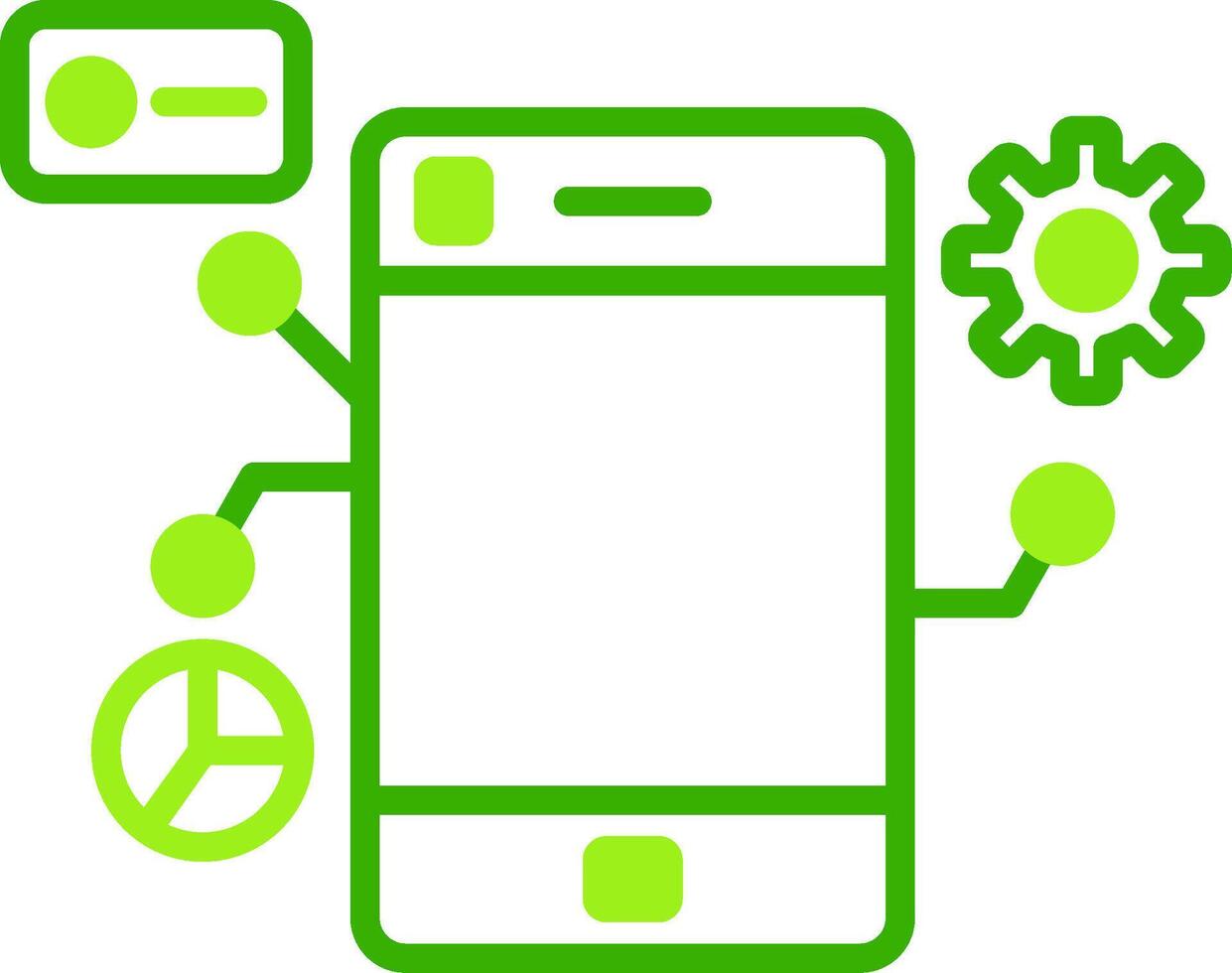 Mobility Green Tone Icon vector