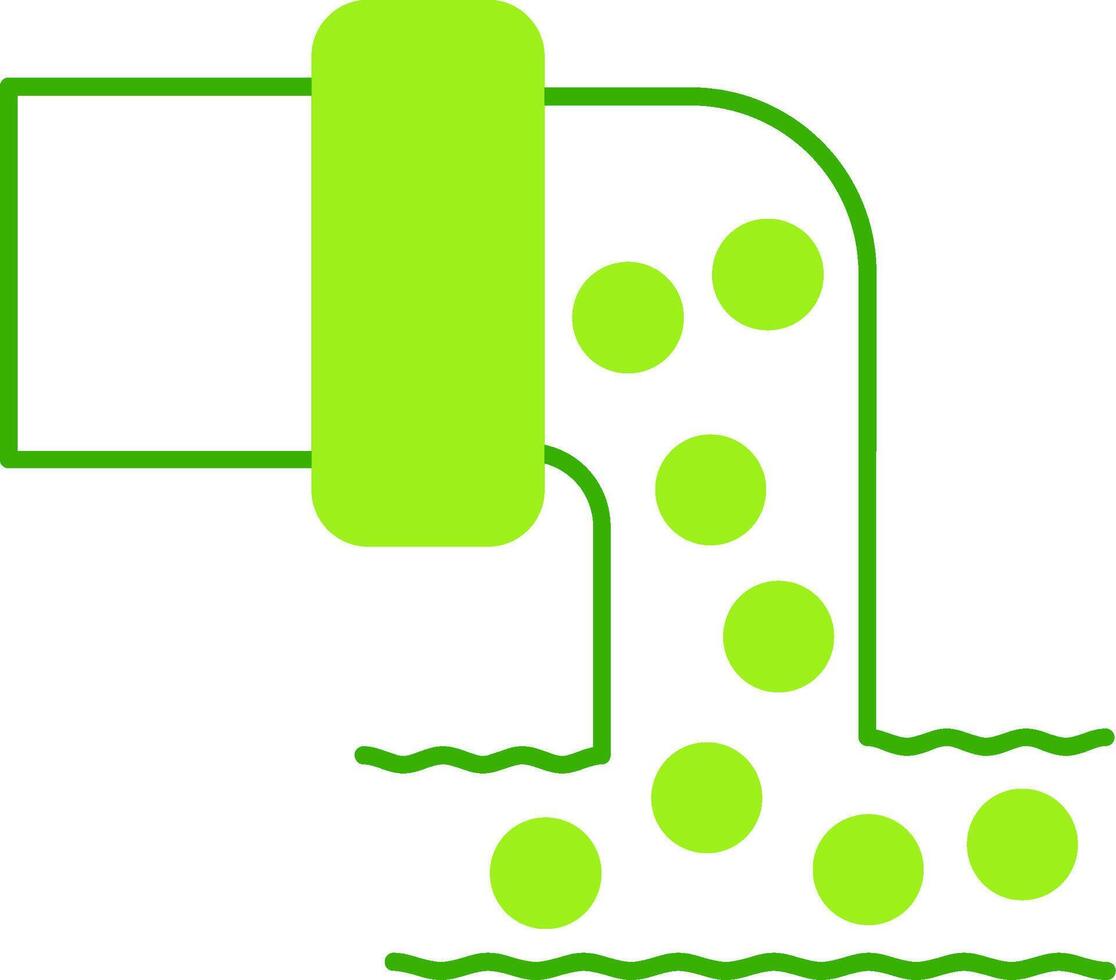 Sewage Green Tone Icon vector