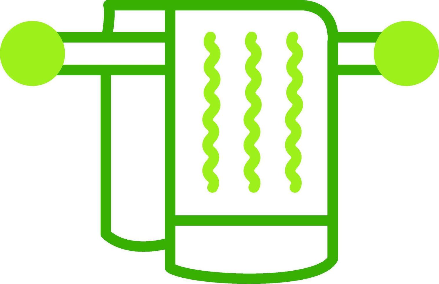 Towel Green Tone Icon vector