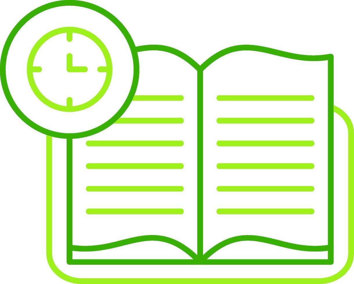 Continuous Learning Green Tone Icon vector