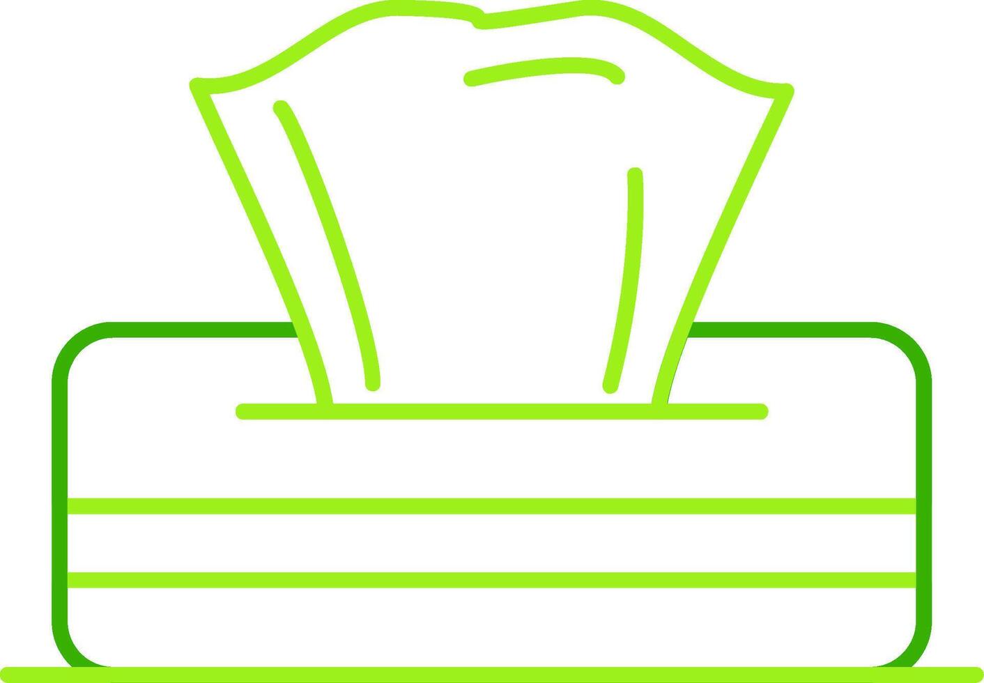 Napkin Green Tone Icon vector