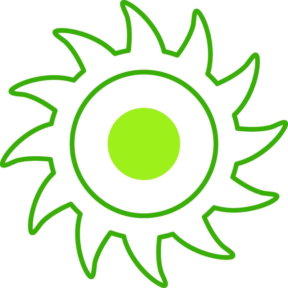 Circular Saw Green Tone Icon vector