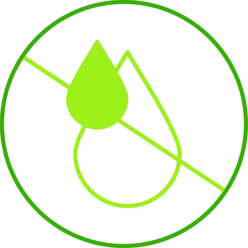No Potable Green Tone Icon vector