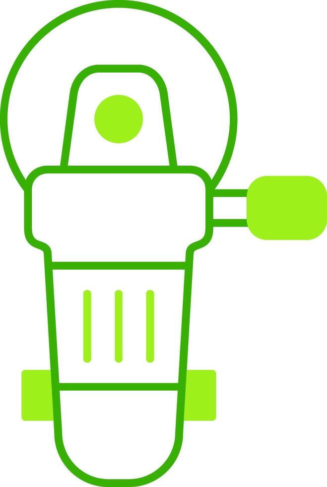 Angle Grinder Green Tone Icon vector
