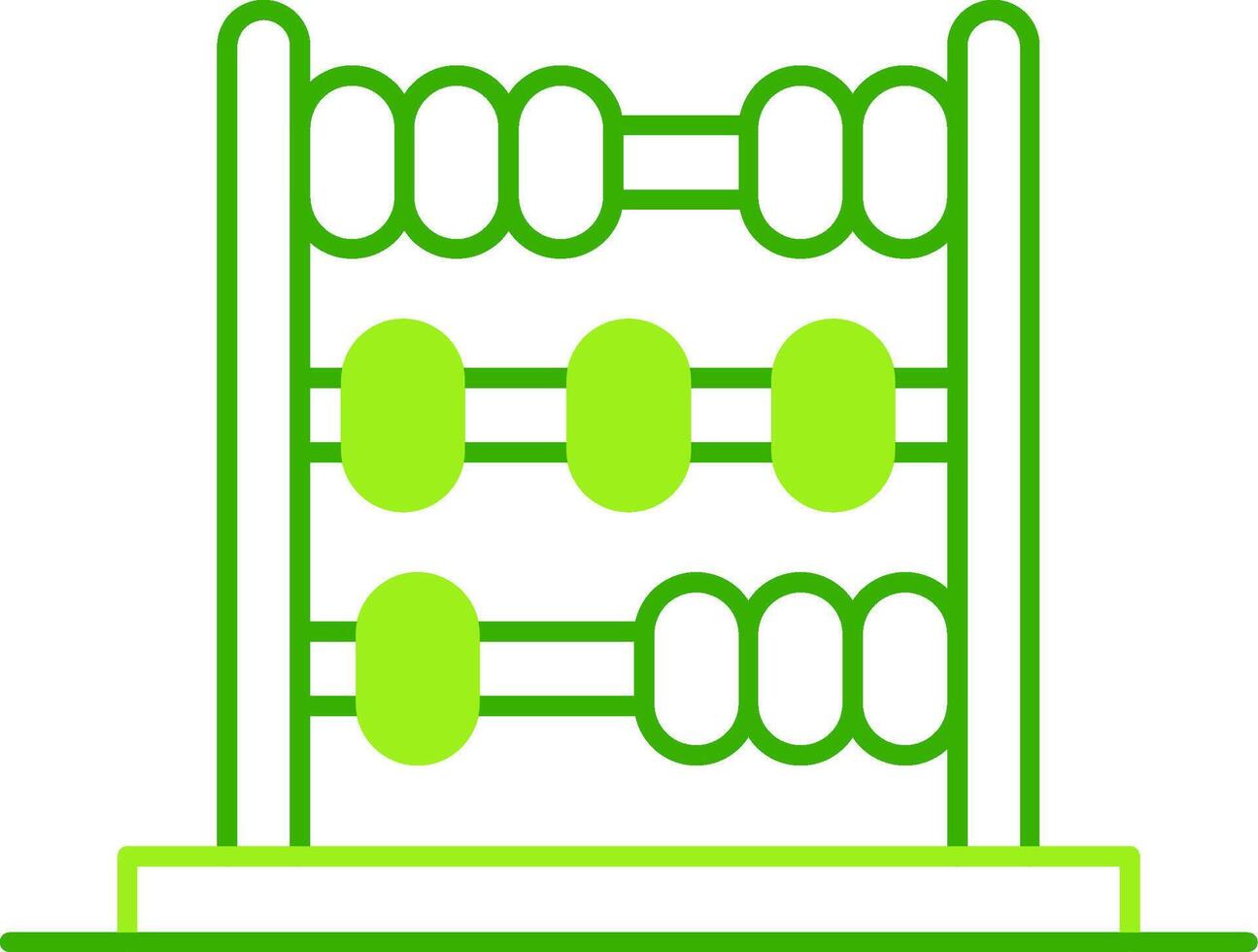 Abacus Green Tone Icon vector
