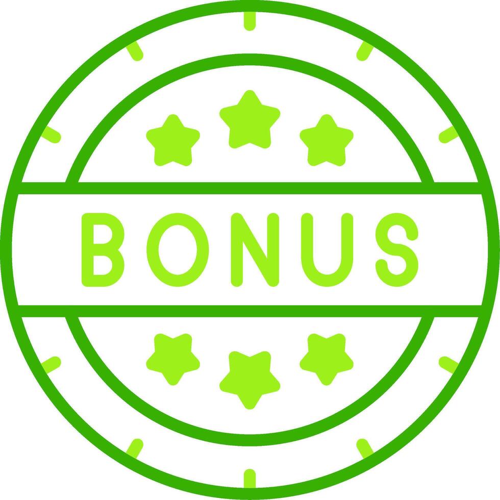Bonus Green Tone Icon vector